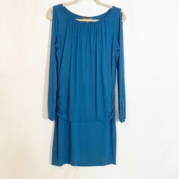 🟢TOMMY BAHAMA Tambour Cold-Shoulder Dress Deep Azure S/P - Picture 3 of 9